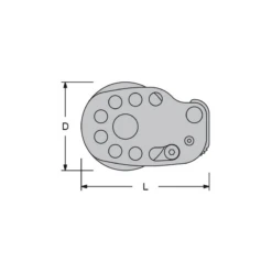 ANTAL Poulie Plat Pont 65 Avec Bloqueur -Plastimo Magasin antal poulie plat pont 60 avec bloqueur 4