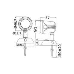OSCULATI Spot Orientable LED -Plastimo Magasin batsystem spot orientable led 2
