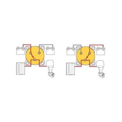 BLUE SEA Coupe Batterie Série E 3 Positions -Plastimo Magasin blue sea coupe batterie serie e 3 positions 2