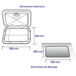 BOMAR Flushdeck 30 X 30 -Plastimo Magasin bomar flushdeck 30 x 30 3