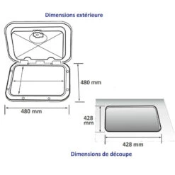 BOMAR Flushdeck 48 X 48 11 BOMAR Flushdeck 48 X 48 -Plastimo Magasin bomar flushdeck 48 x 48 4