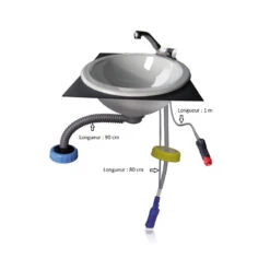 COMET Kit évier Plastique DIN96