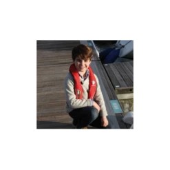 CREWSAVER Crewfit 150N Junior UML5 Pro Sensor -Plastimo Magasin crewsaver crewfit 150n junior automatique avec harnais rouge 3