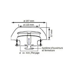 TMC Aérateur Rond Passif Inox -Plastimo Magasin dometic gy 20 inox 2