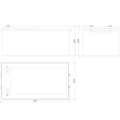 EM Batterie AGM Plomb Carbone 320 Ah -Plastimo Magasin em batterie agm 12 v 320 ah 2