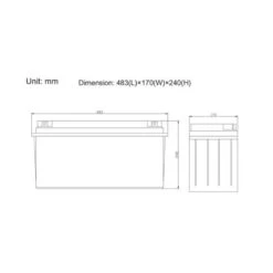 EM Batterie GEL Plomb Carbone 165Ah -Plastimo Magasin em batterie gel 12v 165ah 2