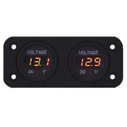 EM Bloc 2 Voltmètres Affichages LCD