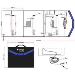 EM PK80 1024 Wh + Panneau Solaire 140 Ou 200 W -Plastimo Magasin energie mobile pk80 1024 wh panneau solaire 140 ou 200 w 8