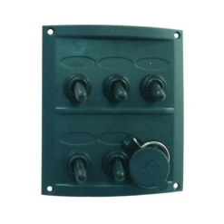 EUROMARINE Tableau électrique 12V 5 Interrupteurs -Plastimo Magasin euromarine tableau electrique 12v 5 interrupteur 1 1