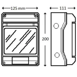 EUROMARINE Tableau étanche -Plastimo Magasin euromarine tableau etanche 45 modules 1