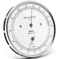 FISCHER Hygromètre à Cheveux + Thermo 103 Mm Inox