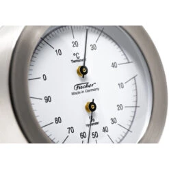 FISCHER Thermo-hygro 103 Mm Inox 1512TH -Plastimo Magasin fischer thermo hygro 103 mm inox 1512th 2
