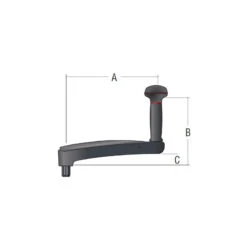 HARKEN Manivelle Carbo OneTouch -Plastimo Magasin harken manivelle carbo onetouch 2