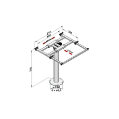 ILSE Pied De Table 3979 ANI -Plastimo Magasin ilse pied de table 3979 ani 1