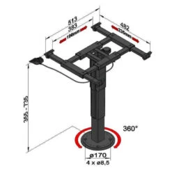 ILSE Pied De Table 5986 A08 -Plastimo Magasin ilse pied de table 5986 a08 1