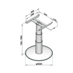 ILSE Pied De Table 7037 G06 -Plastimo Magasin ilse pied de table 7037 g06 2