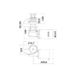 ITALWINCH Smart 1000 W - ø 8mm -Plastimo Magasin italwinch smart inox 1000 w o 8mm 2