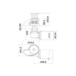 ITALWINCH Smart Plus 1500 W - ø 8mm -Plastimo Magasin italwinch smart plus 1500 w 8mm 2