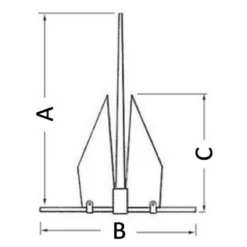 LEWMAR Ancre Légère LFX -Plastimo Magasin lewmar ancre legere lfx 1