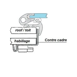 LEWMAR Contre Cadre Panneau De Pont -Plastimo Magasin lewmar contre cadre panneau de pont 2