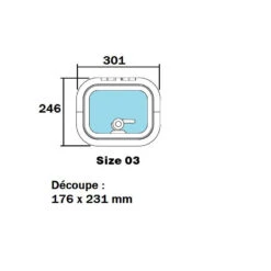 LEWMAR Low Profile 17 LEWMAR Low Profile -Plastimo Magasin lewmar low profile hublot bateau 3