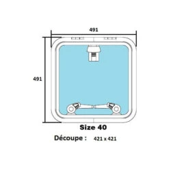 LEWMAR Low Profile 21 LEWMAR Low Profile -Plastimo Magasin lewmar low profile hublot bateau 6
