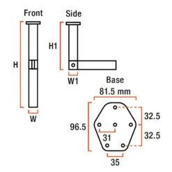 LIPPERT Astro 1 Articulé 460 - 740 Mm -Plastimo Magasin lippert astro 1 articule 380 720 mm 2