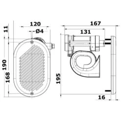 MARCO Hurricane Chromé 12V 5 MARCO Hurricane Chromé 12V -Plastimo Magasin marco hurricane chrome 12v 1