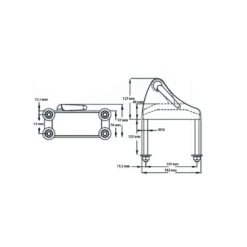 MAXWELL Bloqueur De Chaîne Surélevé -Plastimo Magasin maxwell bloqueur de chaine sureleve 1