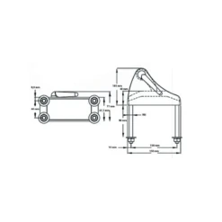 MAXWELL Bloqueur De Chaîne Surélevé -Plastimo Magasin maxwell bloqueur de chaine sureleve 2