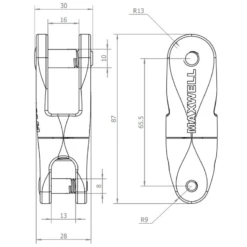 MAXWELL Emerillon Inox Pour Chaine 6-8 Mm -Plastimo Magasin maxwell emerillon inox pour chaine 6 8 mm 1
