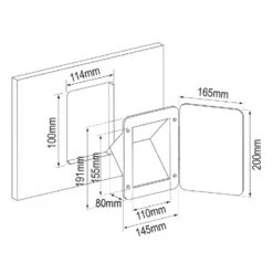 NUOVA RADE Nable à Encastrer Avec Trappe -Plastimo Magasin nuova rade nable a encastrer avec trappe 1