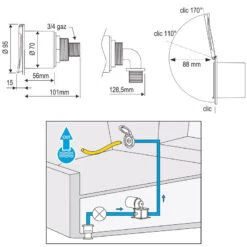 NUOVA RADE Sortie Eau De Mer -Plastimo Magasin nuova rade sortie eau de mer 2
