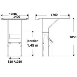 OCEANSOUTH T-Top Alu ø 32 Mm -Plastimo Magasin oceansouth t top alu o 32 mm 2