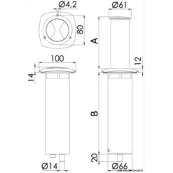 OSCULATI Aurora Lampe Led Escamotable -Plastimo Magasin osculati aurora lampe led escamotable 6