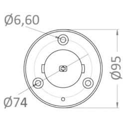 OSCULATI Base Encastrée Pour Tube Carbone ø 38 Mm -Plastimo Magasin osculati base encastre pour tube carbon o 38 mm 5