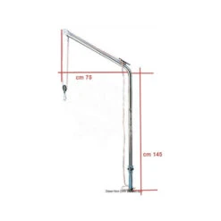 OSCULATI 2 Bossoirs Traversants 125 Kg -Plastimo Magasin osculati bossoirs fixes 2