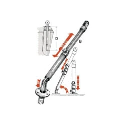 OSCULATI Kit 2 Bossoirs Télescopiques -Plastimo Magasin osculati bossoirs telescopiques 3