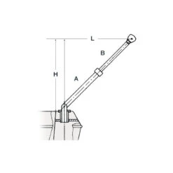 OSCULATI Kit 2 Bossoirs Télescopiques -Plastimo Magasin osculati bossoirs telescopiques 4