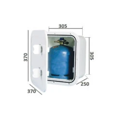 OSCULATI Coffre à Gaz H 305 Mm 9 OSCULATI Coffre à Gaz H 305 Mm -Plastimo Magasin osculati coffre bouteille de gaz 2