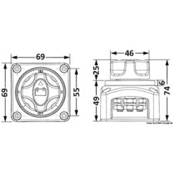 OSCULATI Commutateur De Batterie -Plastimo Magasin osculati commutateur de batterie 1