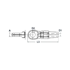 OSCULATI Embout Filière à Oeil Rapide -Plastimo Magasin osculati embout filiere a oeil 1