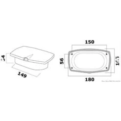 OSCULATI Entrée Et Sortie D'eau New Edge -Plastimo Magasin osculati entree et sortie d eau blanche 2