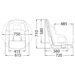 OSCULATI Fauteuil Assis / Debout Vinyl HQ -Plastimo Magasin osculati fauteuil assis debout vinyl hq 1