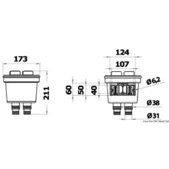 OSCULATI Filtre Eau De Mer Aquanet XL -Plastimo Magasin osculati filtre eau de mer aquanet xl 3