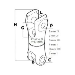 OSCULATI Jonction émérillon Chaine / Ancre ø 6 à 10 Mm -Plastimo Magasin osculati jonction ancre chaine emerillon 6 a 10 mm 2