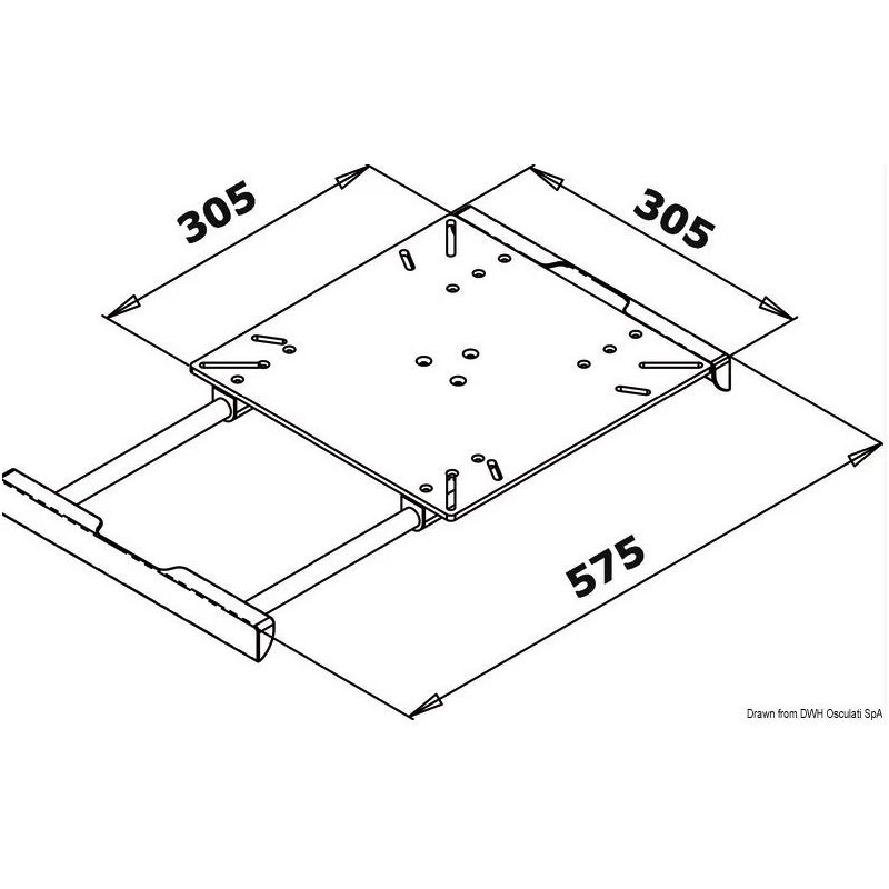 OSCULATI Kit Extension Pied De Table 5 OSCULATI Kit Extension Pied De Table – Image 3