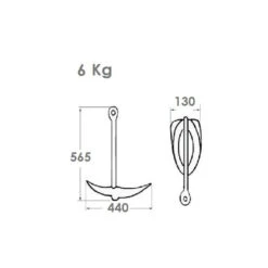 OSCULATI Kit Mouillage 6 Kg -Plastimo Magasin osculati kit mouillage 6 kg 2