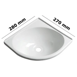 OSCULATI Lavabo D'angle ABS 280 X 270 Mm -Plastimo Magasin osculati lavabo d angle abs 280 x 270 mm 1