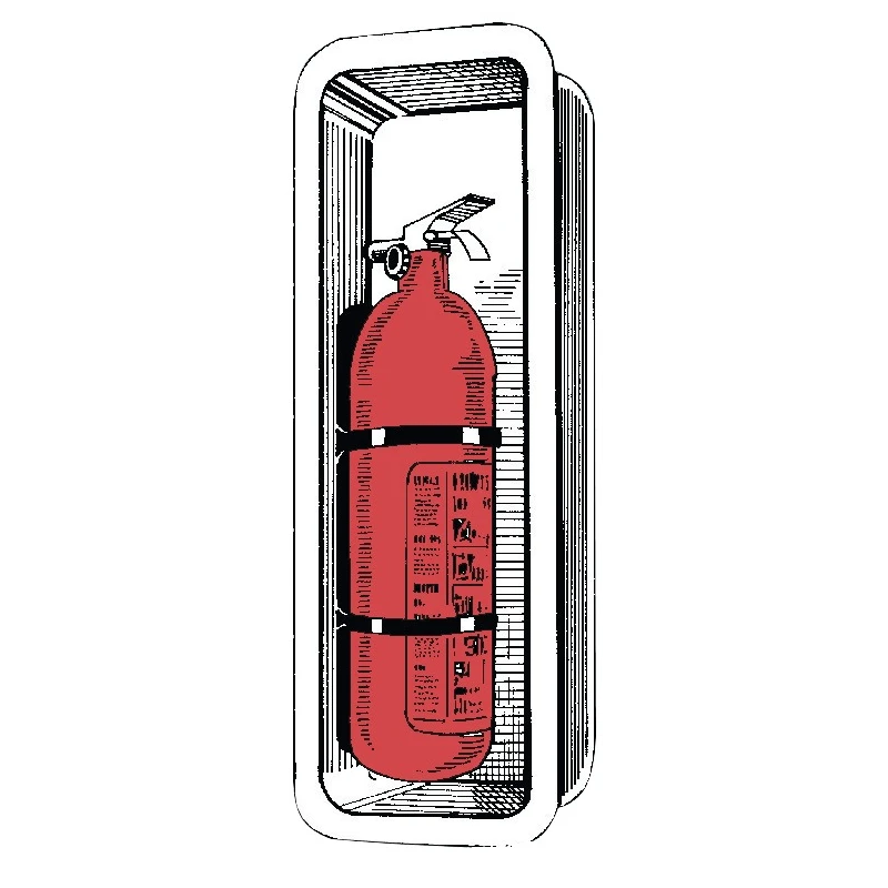 OSCULATI Niche Encastré Pour Extincteur 1 Kg 4 OSCULATI Niche Encastré Pour Extincteur 1 Kg – Image 2